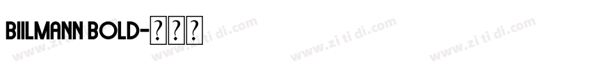 Biilmann Bold字体转换